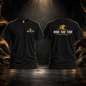 Ride the Tide Signature T-Shirt – Black & Gold